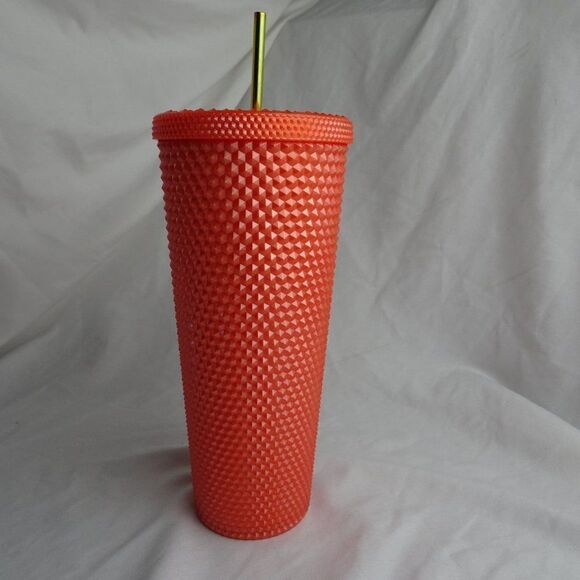 2021 Starbucks Orange Studded Tumbler 24oz. - Picture 2 of 7